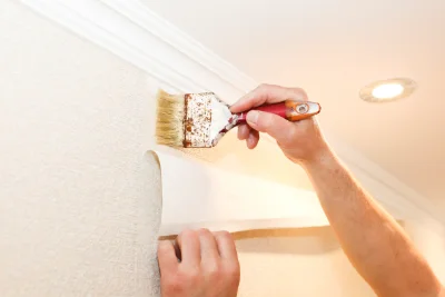 Pose de papier peint à Montauriol — revêtements muraux et toiles de verre